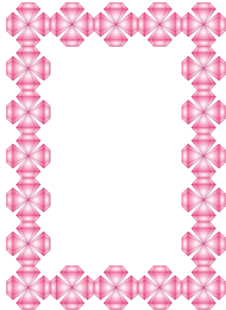 frame pink geometric free photo