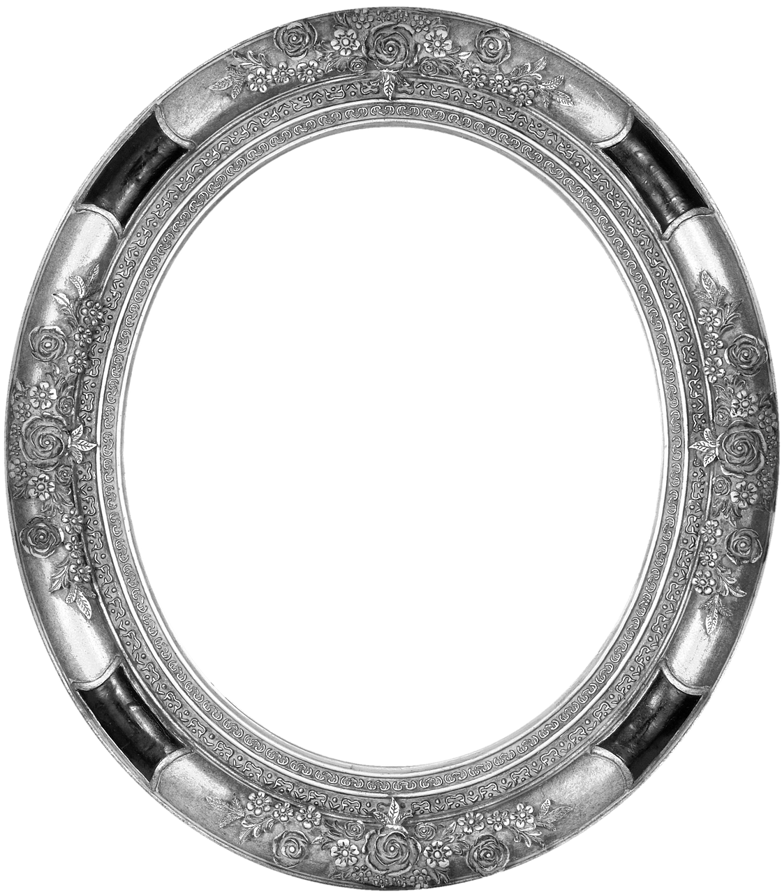 frame oval pewter free photo