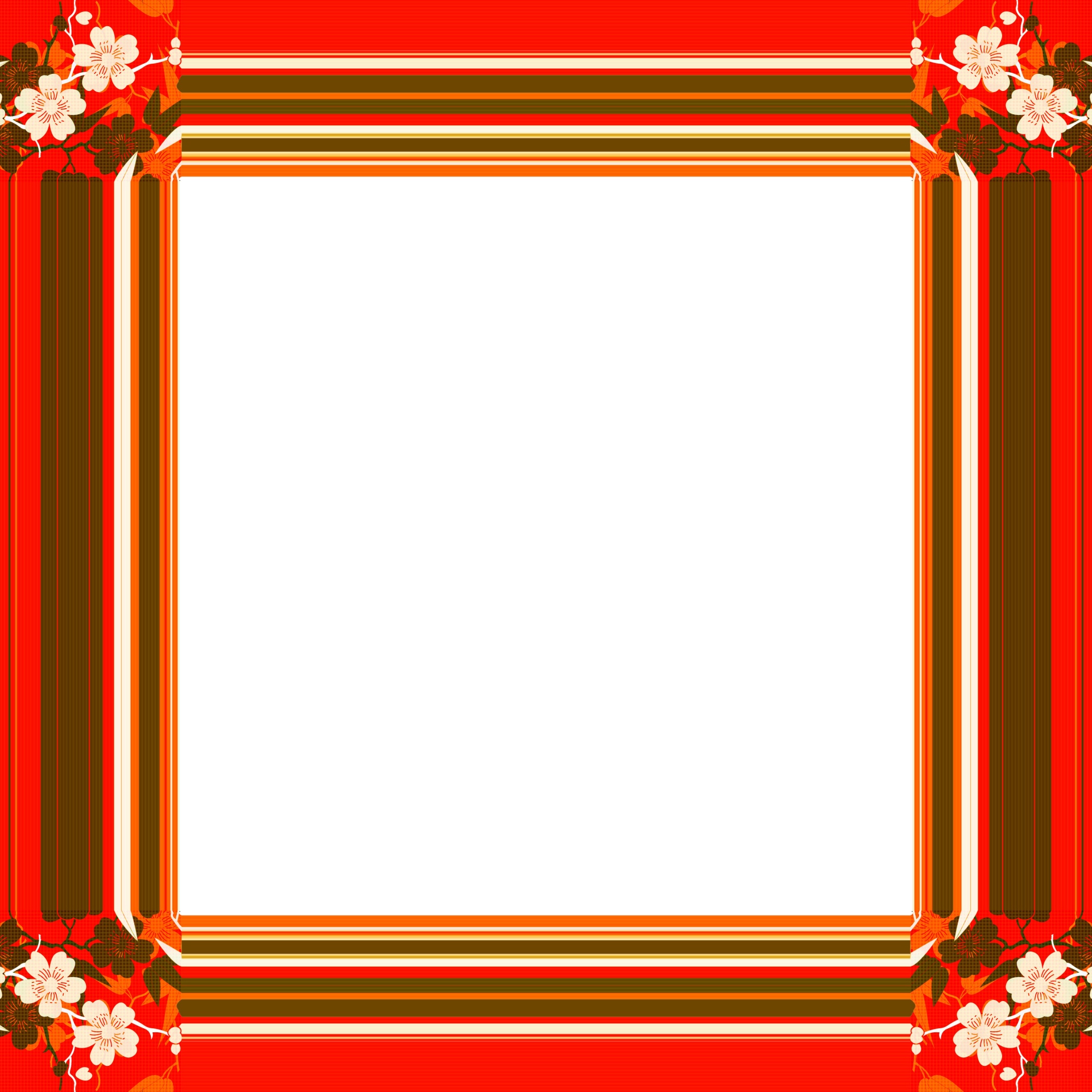 frame floral portrait free photo