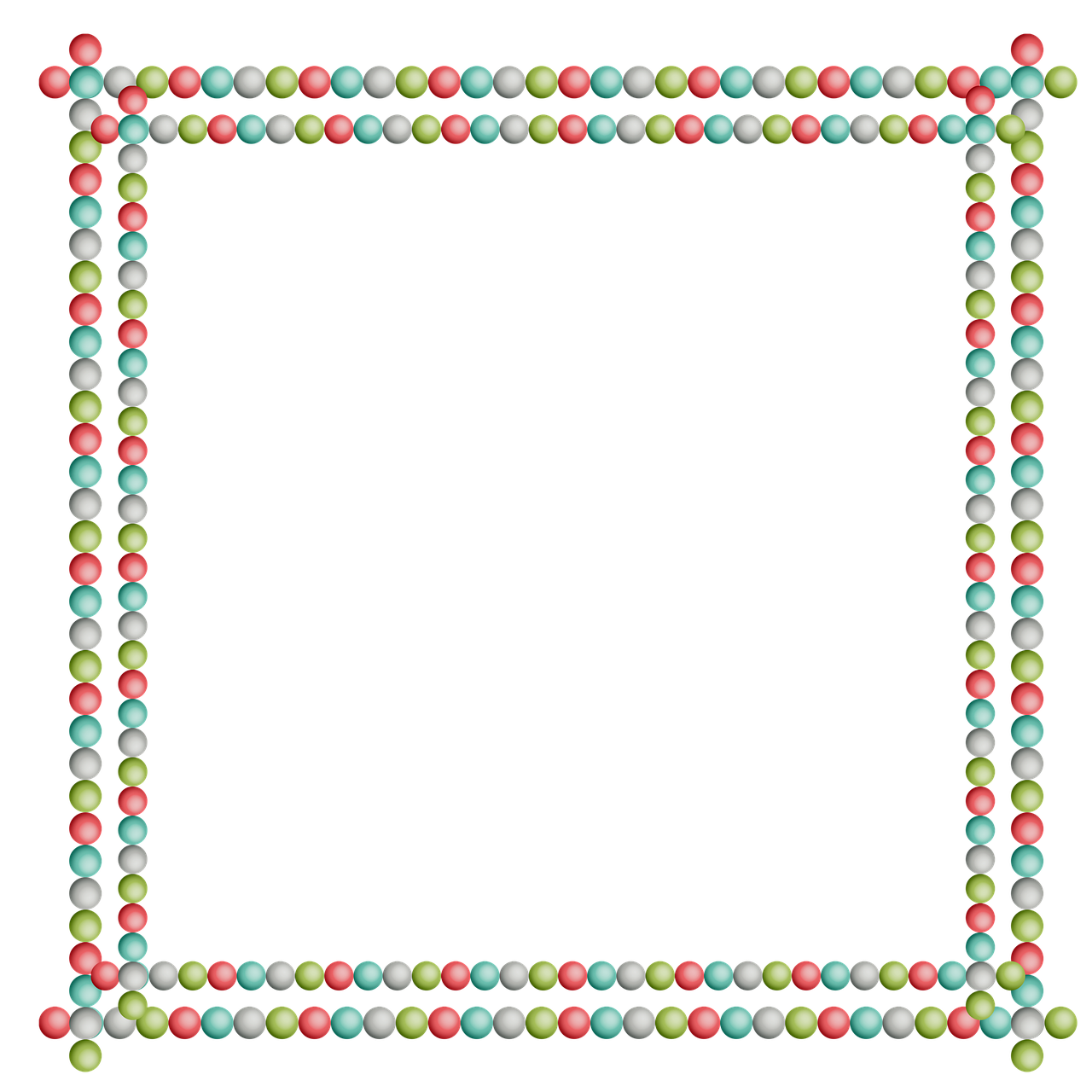 frame colored balls square free photo