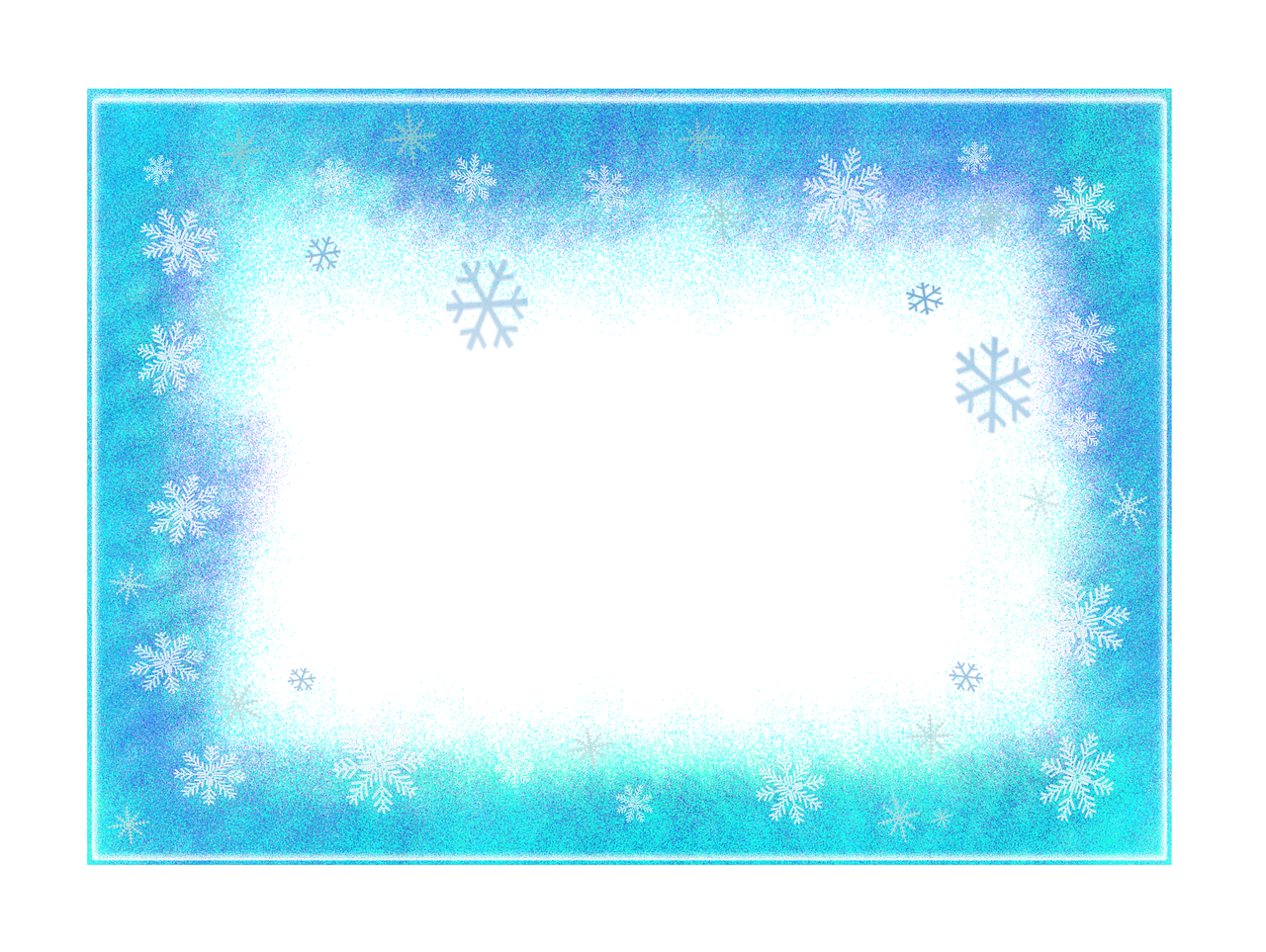 frame winter flakes free photo