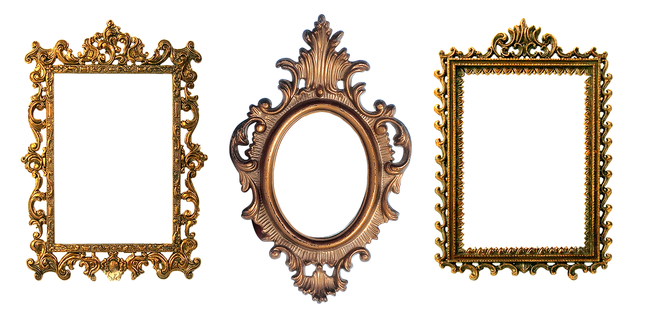 frame carved gold free photo