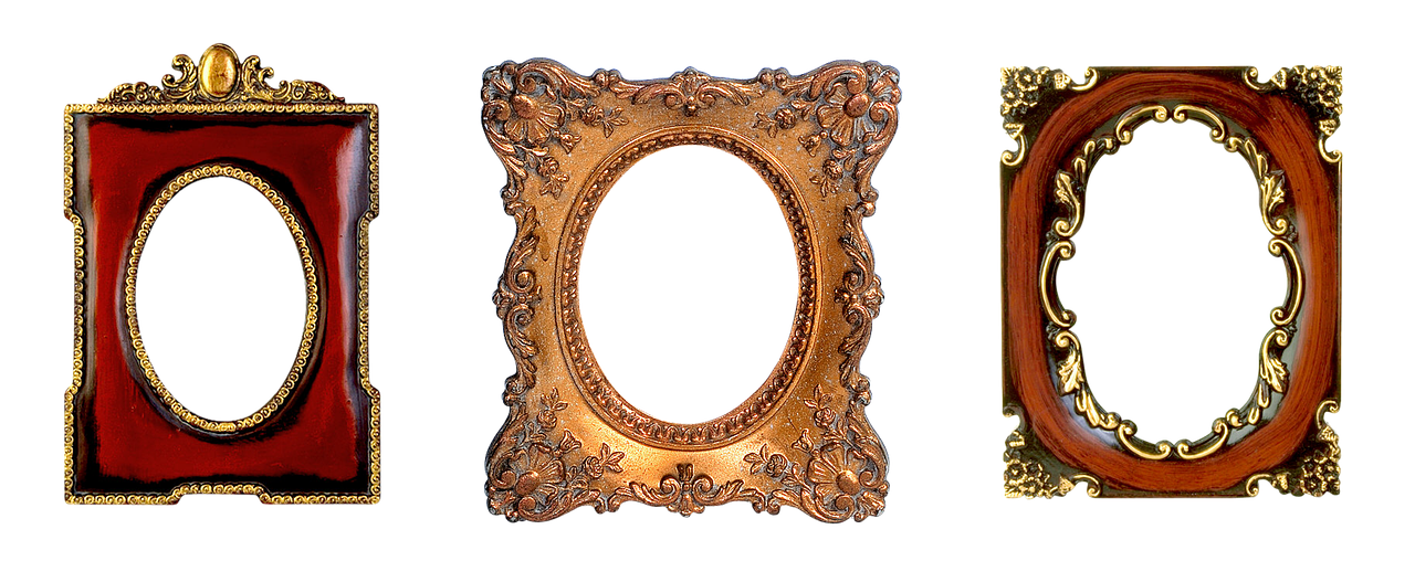 frame carved oval free photo