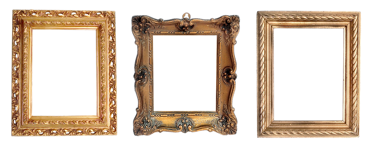 frame carved gold free photo