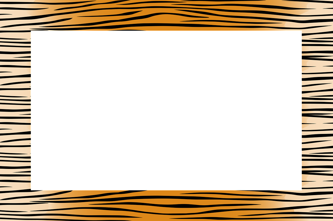 frame tiger decoration free photo