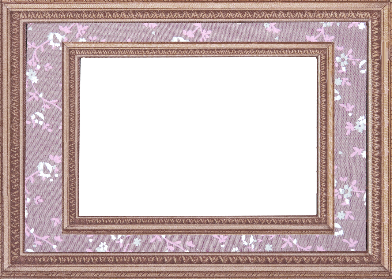 frame floral oblong free photo