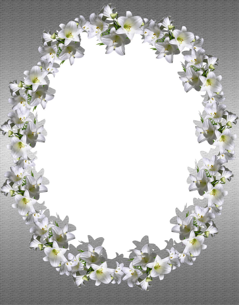 frame silver floral free photo