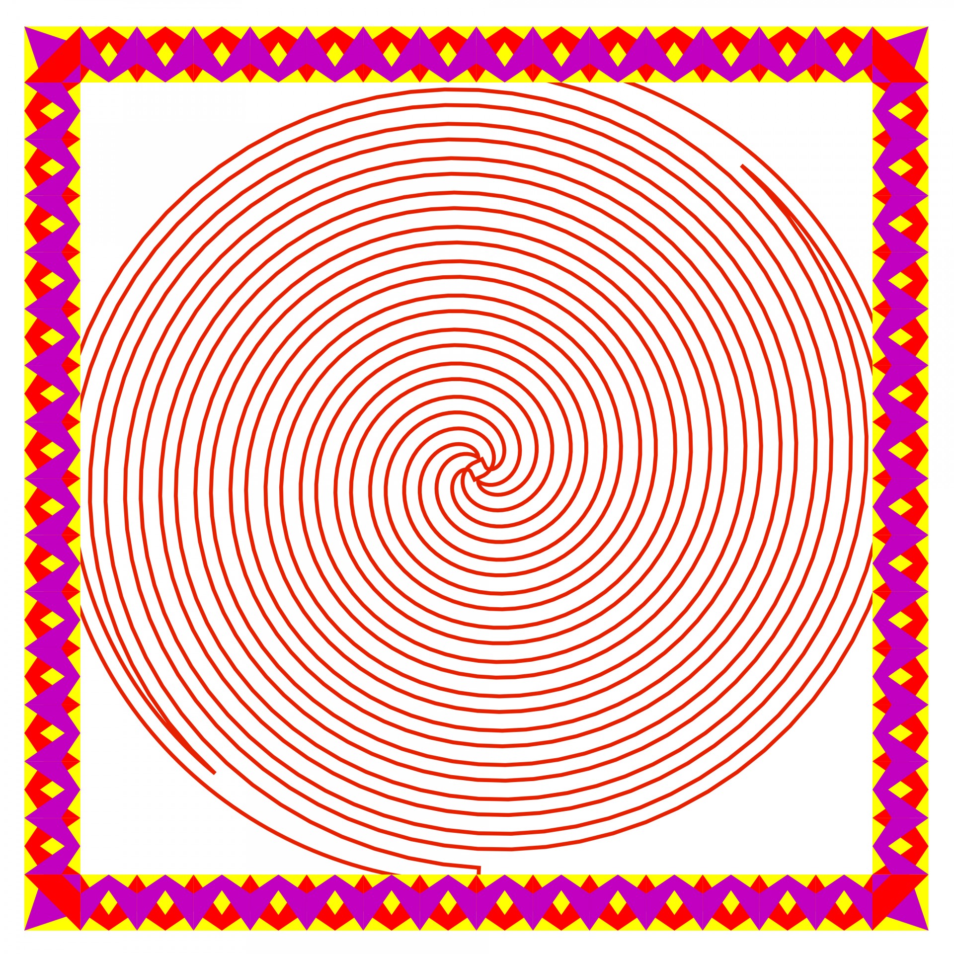red spiral frame free photo