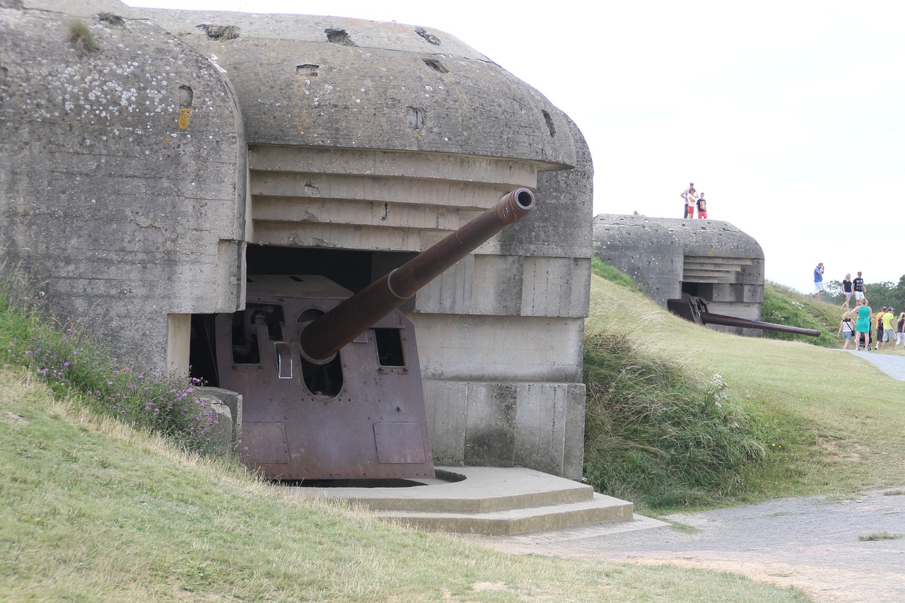 france normandy bunker free photo