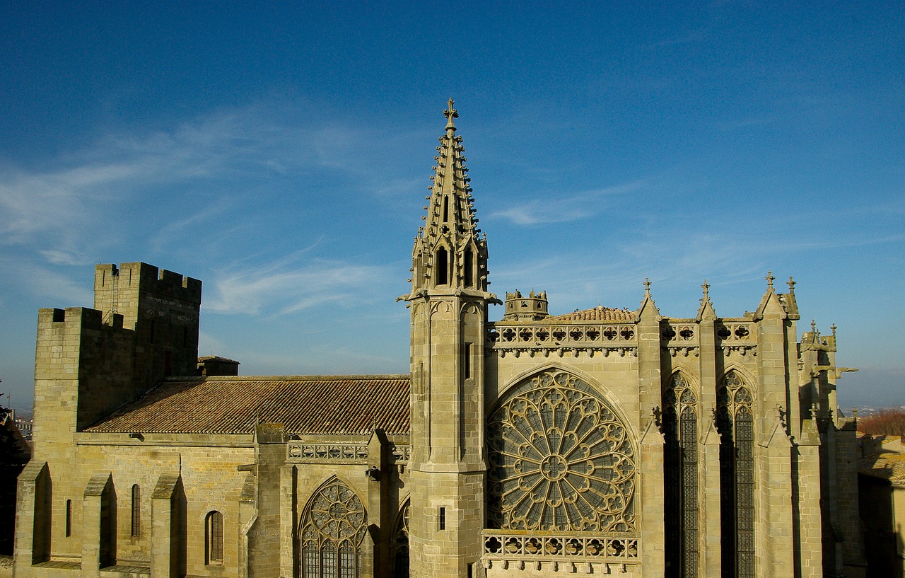 carcassonne france church free photo