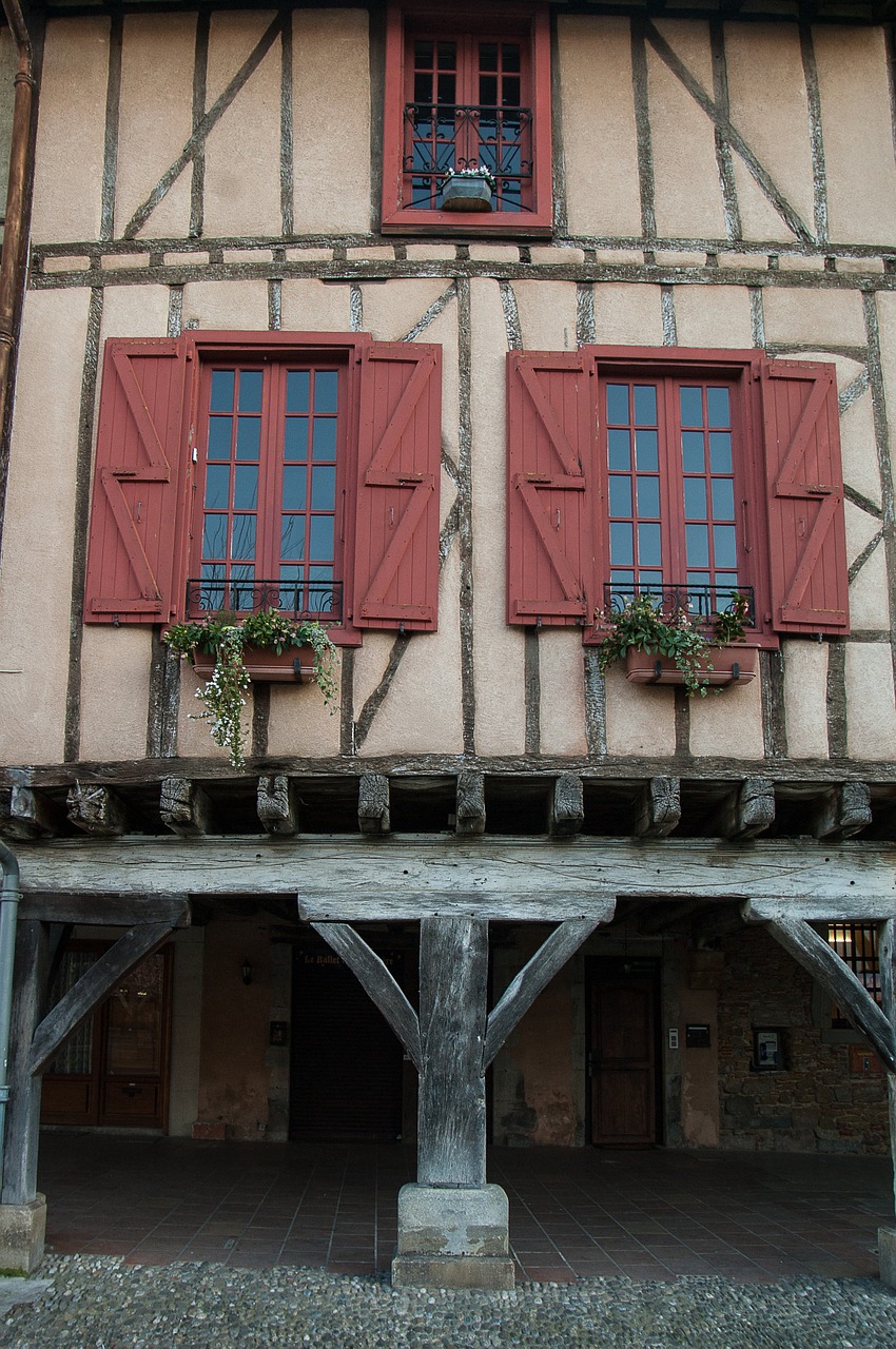 france mirepoix timbered houses free photo