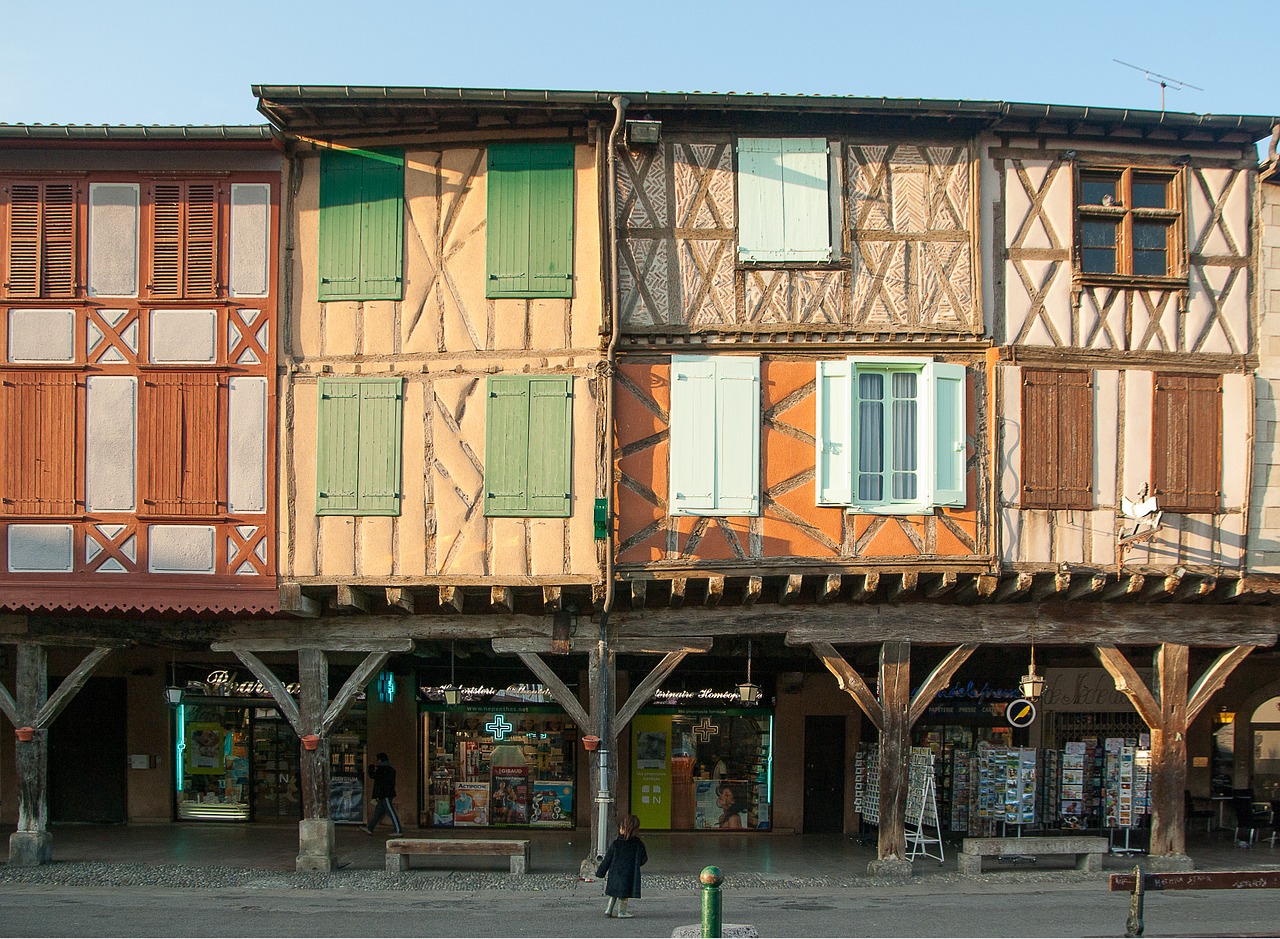 france mirepoix timbered houses free photo
