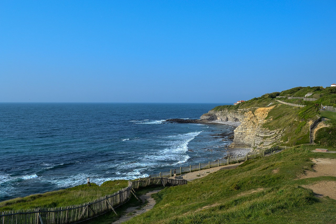 france saint jean de luz cliff free photo