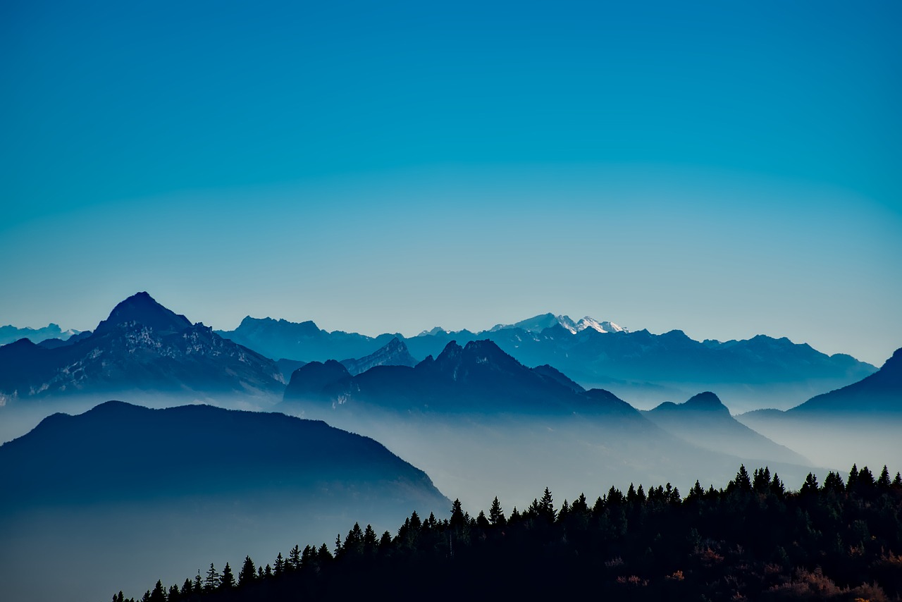 france mountains fog free photo