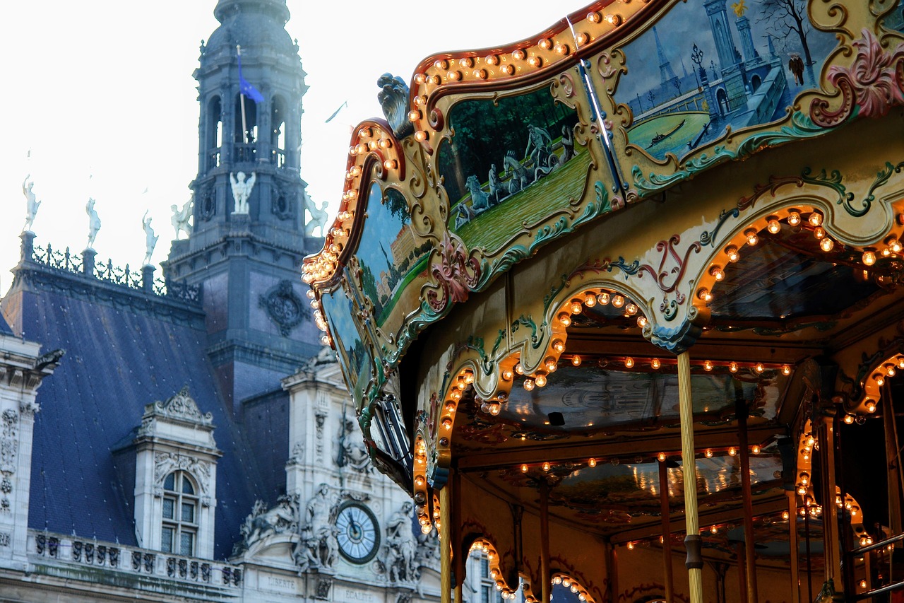 france paris carousel free photo