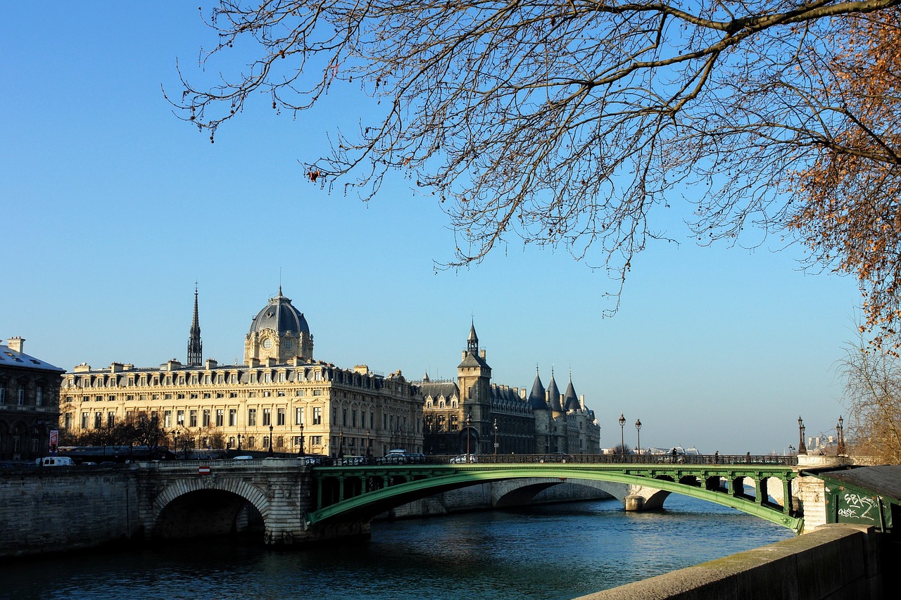 france paris bridge free photo