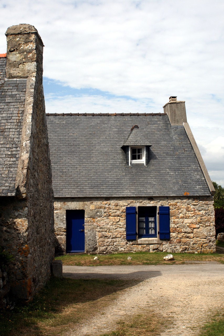 france brittany stone house free photo