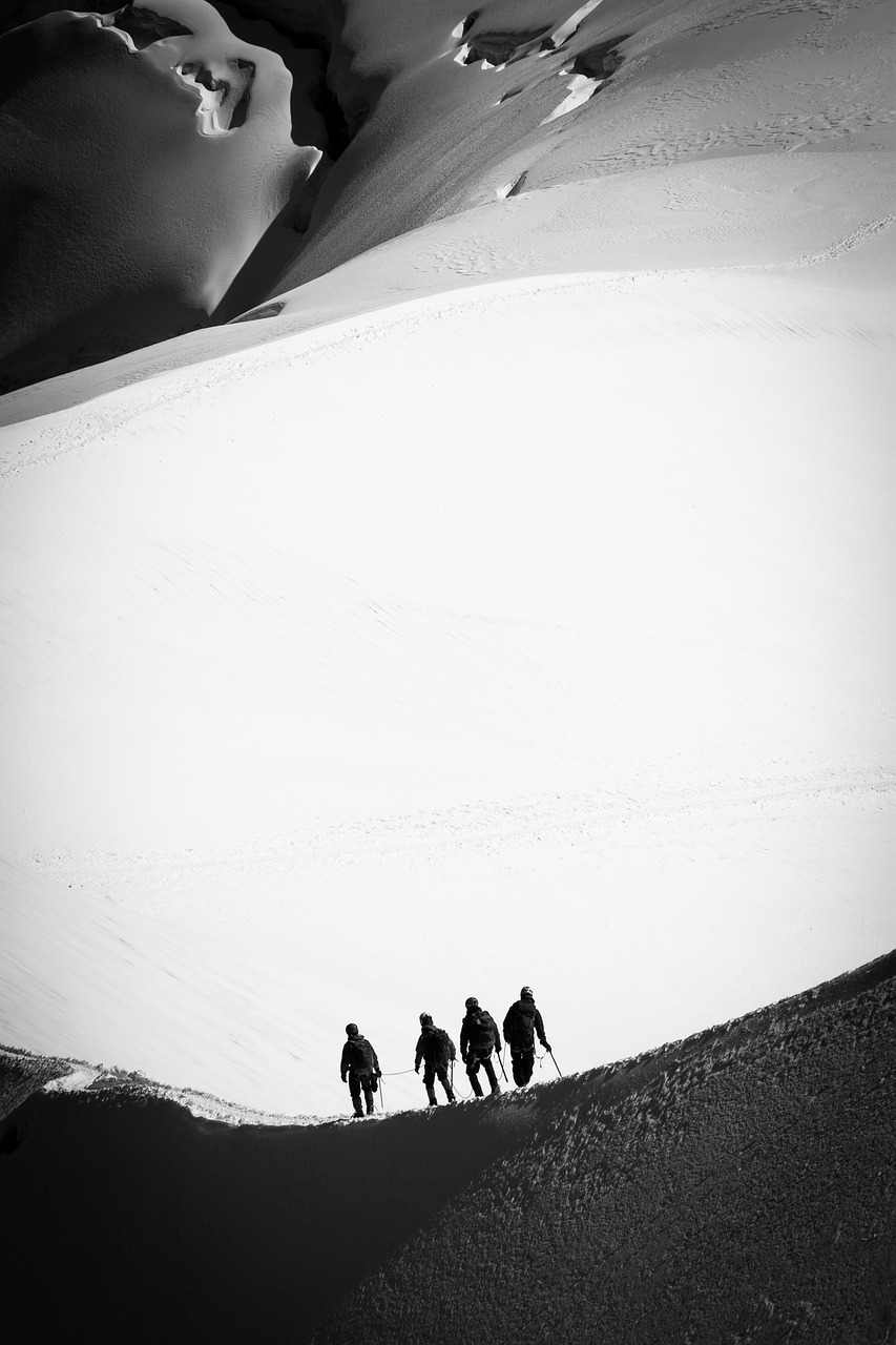 france aigulle du midi climbing free photo