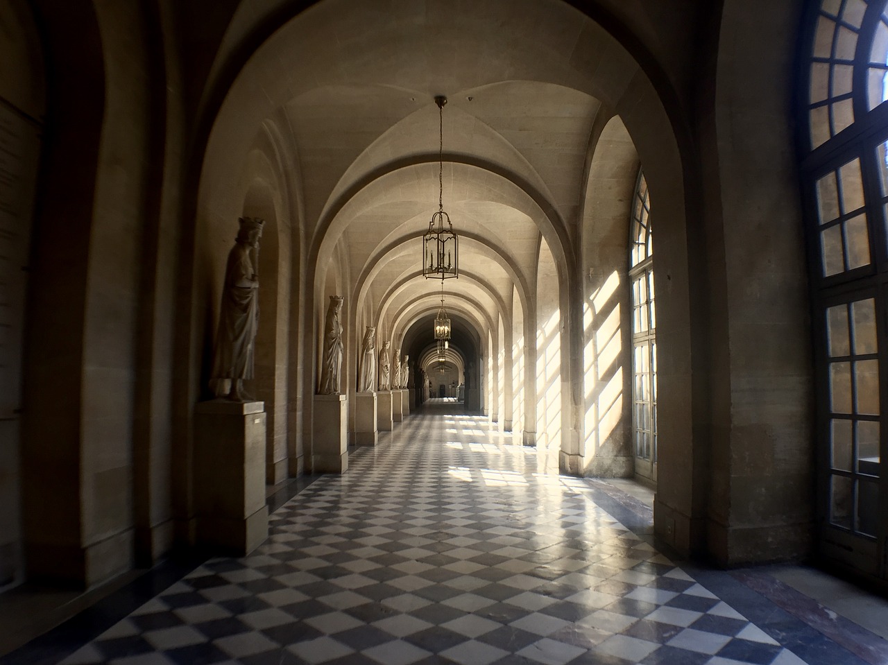 france palace hallway free photo