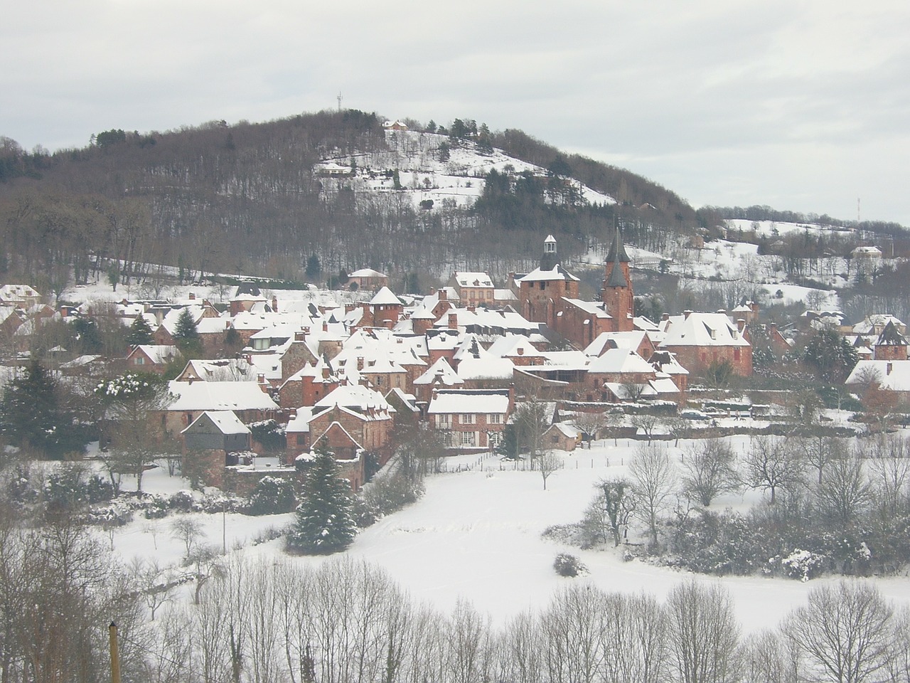 france winter village free photo