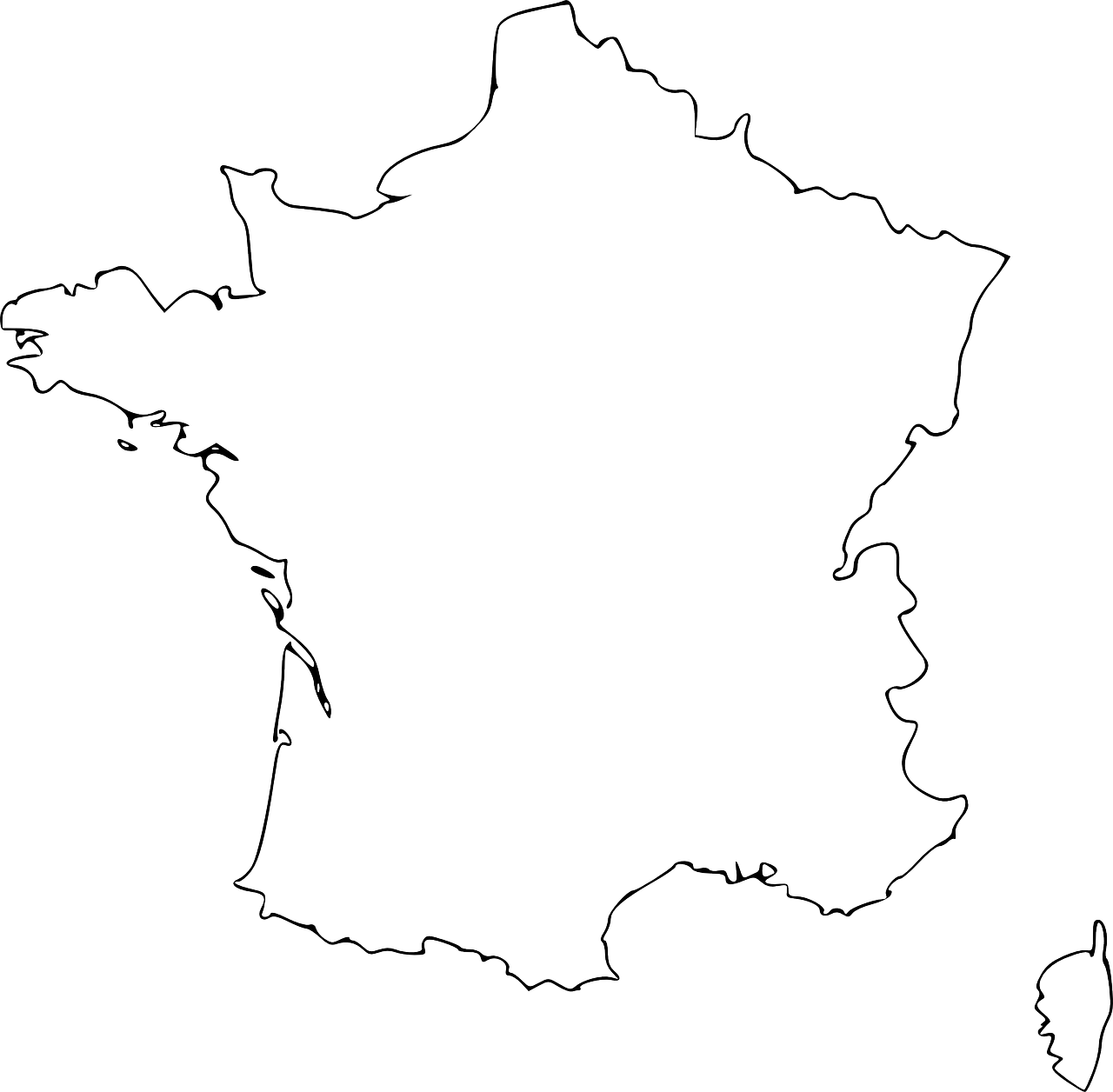 france map geography free photo
