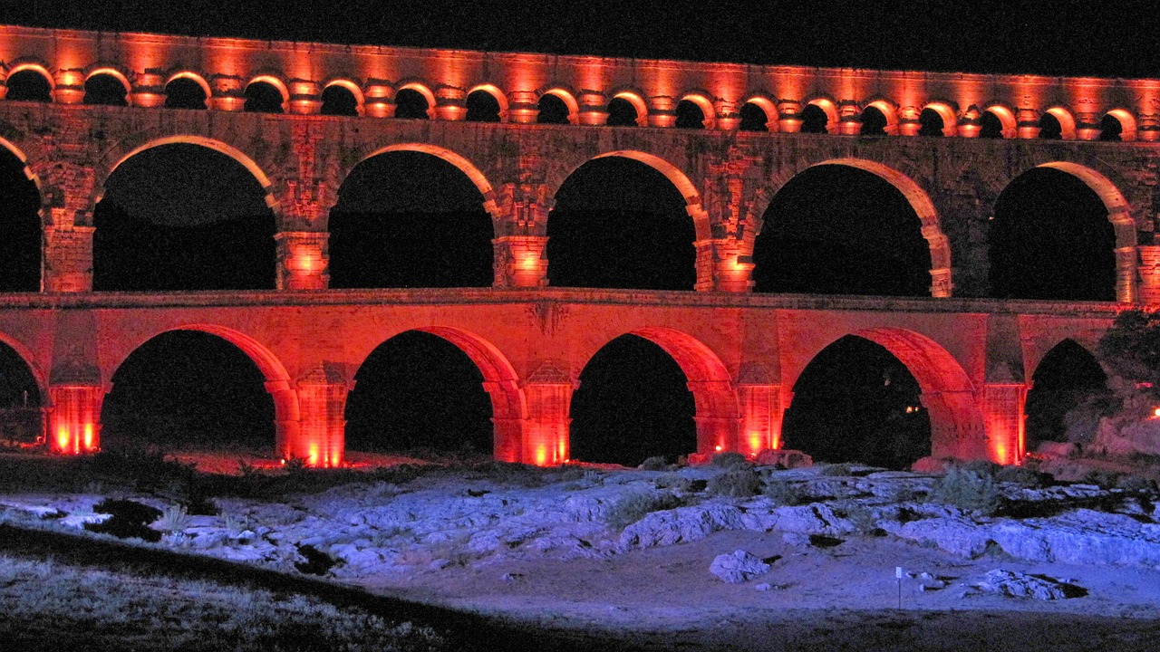 france pont du gard bridge free photo