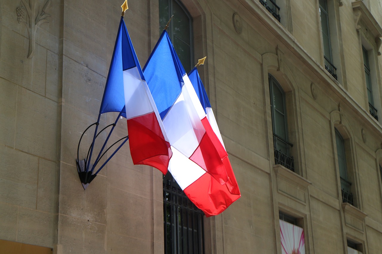 france  the national flag  banner free photo