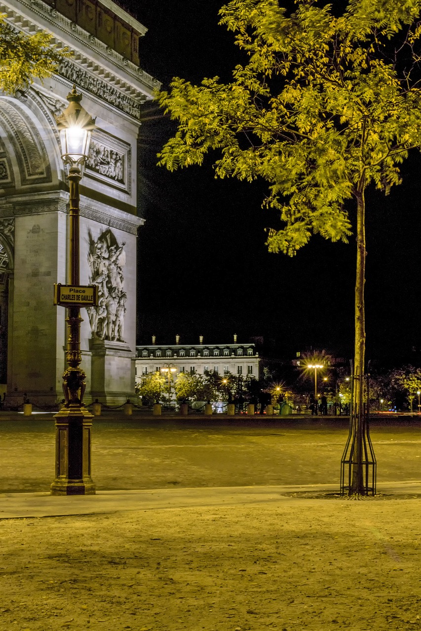 france  paris  triumphal arch free photo