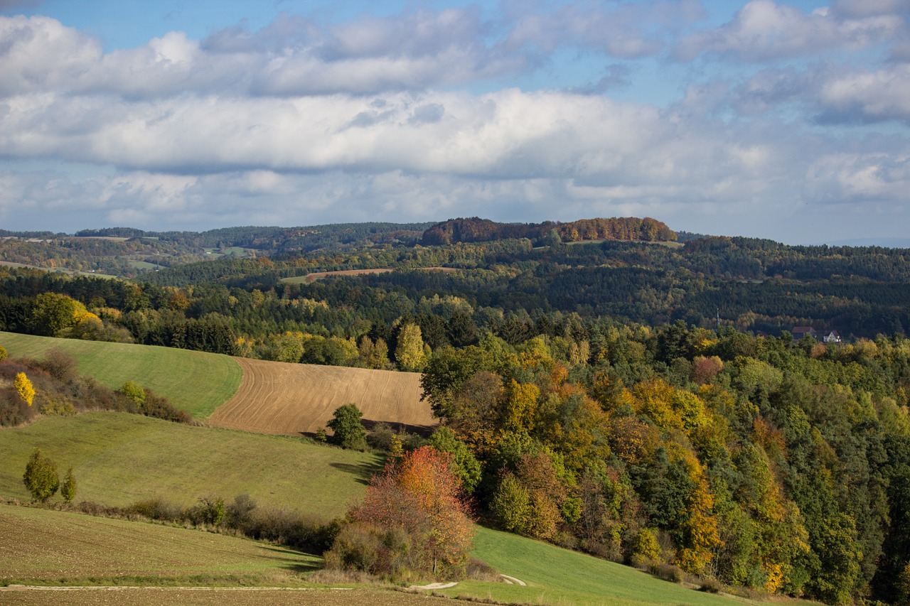 franconian switzerland landscape autumn free photo