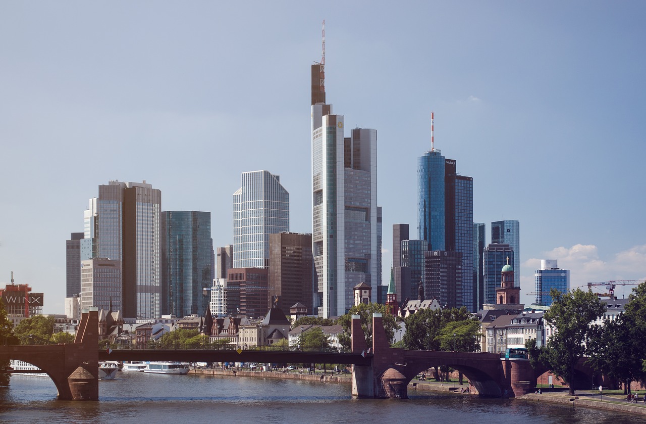 frankfurt skyline city free photo