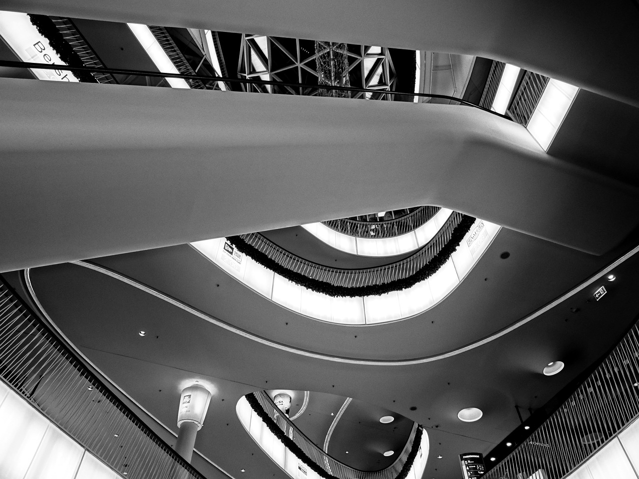 frankfurt myzeil stairs free photo