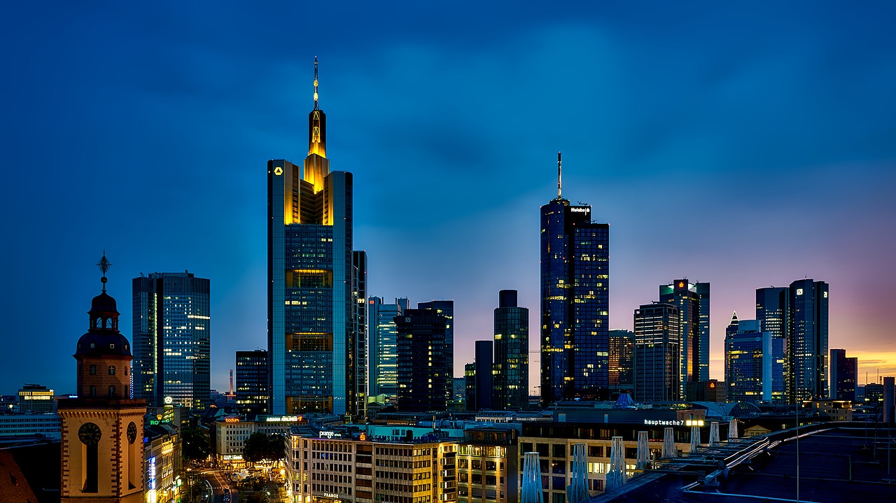 frankfurt germany panorama free photo