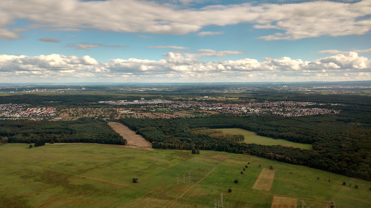 frankfurt flight landscape free photo