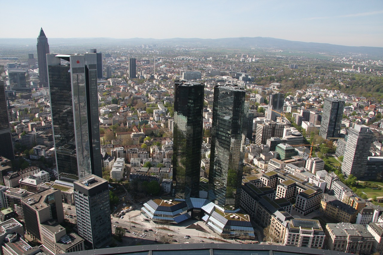 frankfurt city skyline free photo