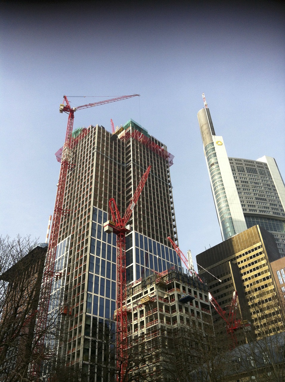 frankfurt skyscrapers build free photo