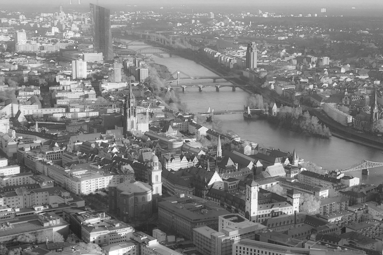 frankfurt  germany  skyline free photo