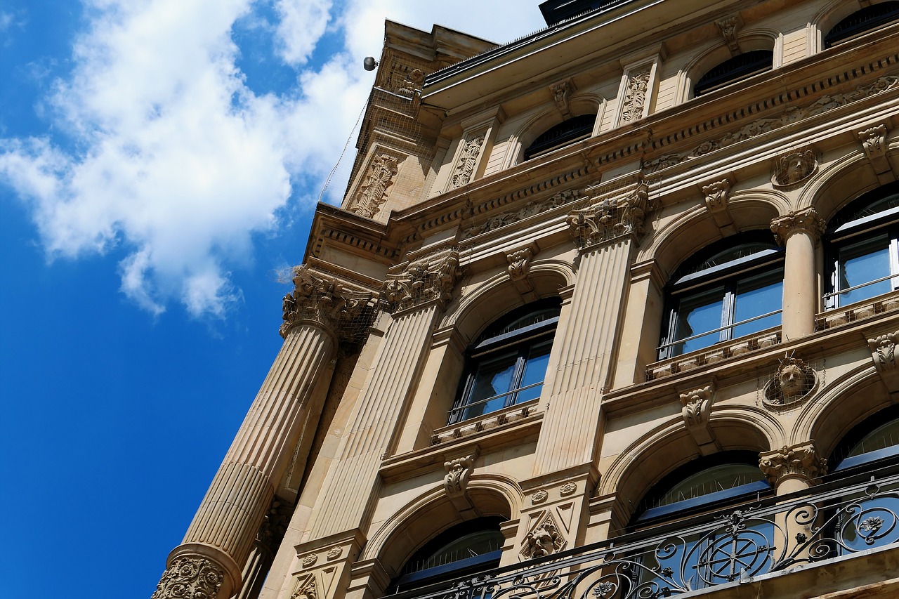 frankfurt  building  facade free photo