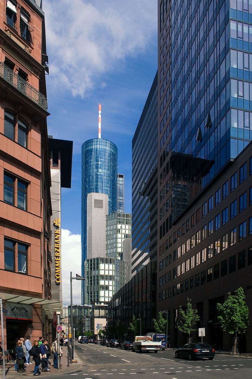 frankfurt skyscraper financial centre free photo
