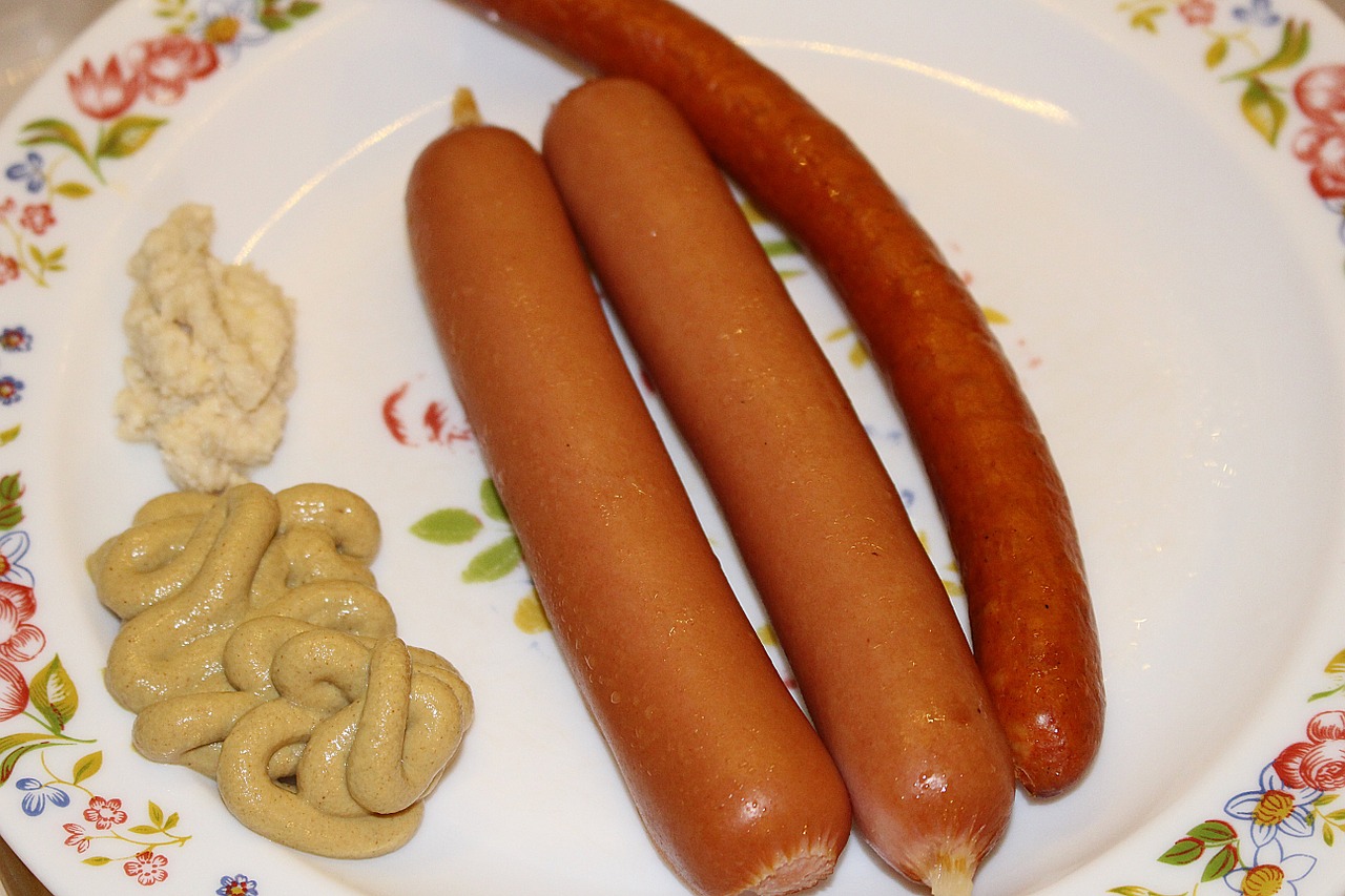 frankfurt sausage snack free photo