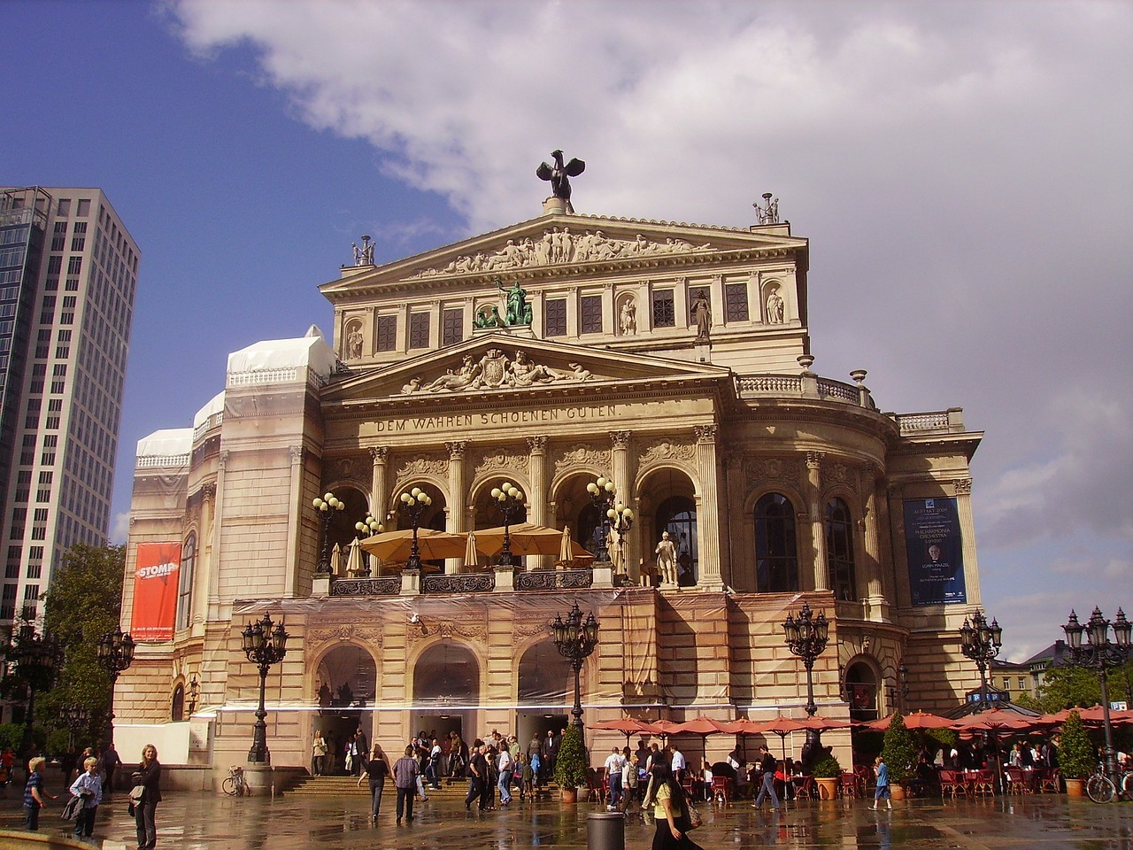 frankfurt germany opera house free photo