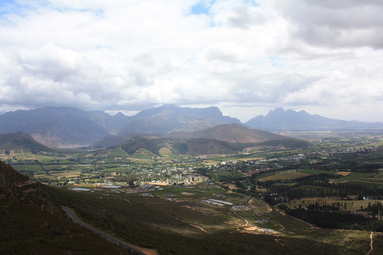 franshhoek landscape south africa free photo