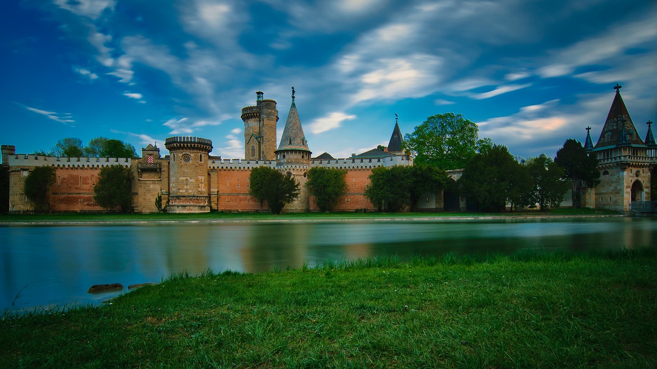 franz castle  castle park  lake free photo