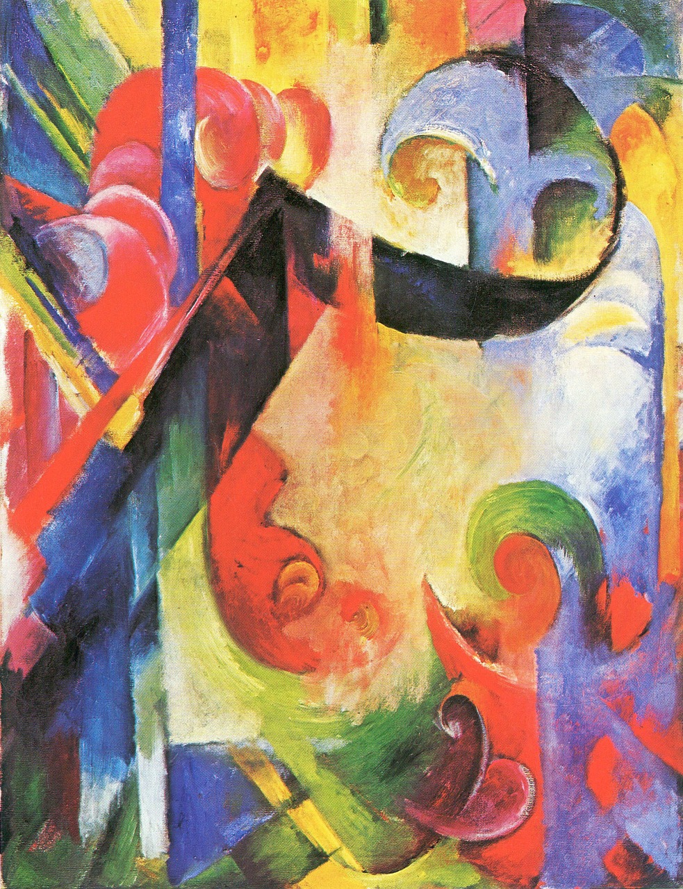 painting franz marc abstract free photo