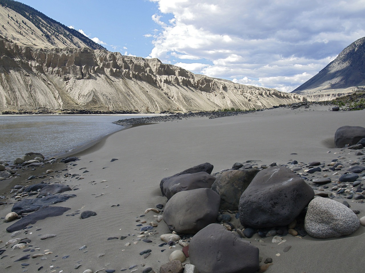 fraser river shoreline sand free photo