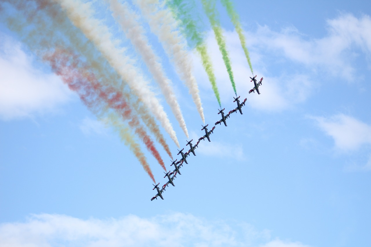 frecce tricolori aircraft planes free photo