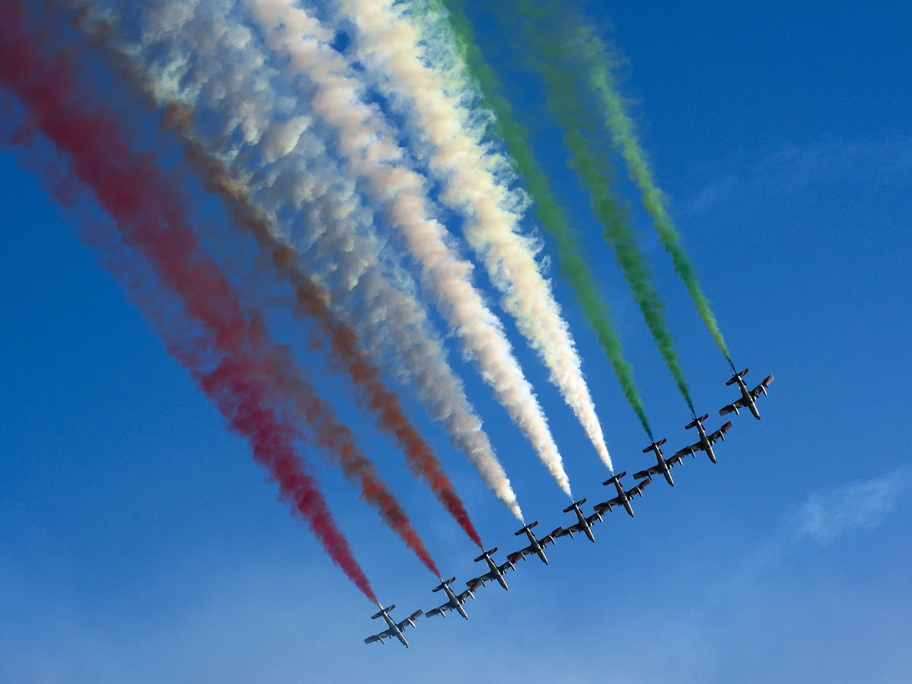 frecce tricolori aeronautics aircraft free photo