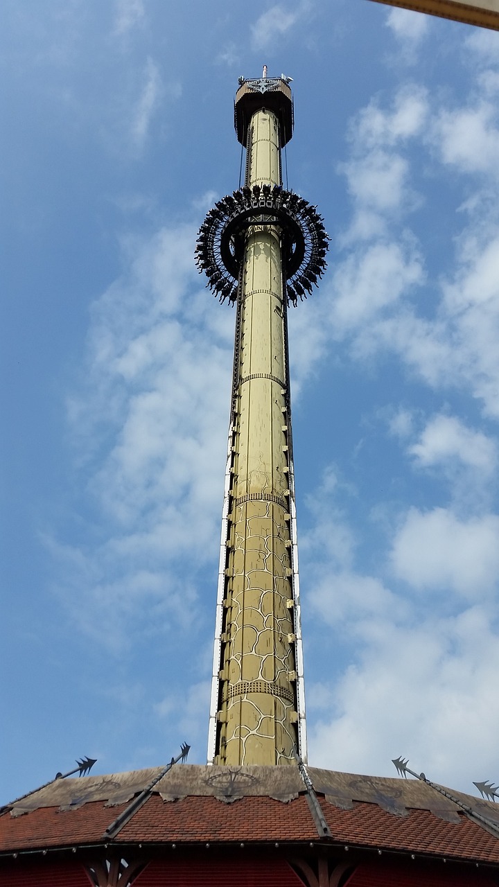 free fall tower scream tum free photo