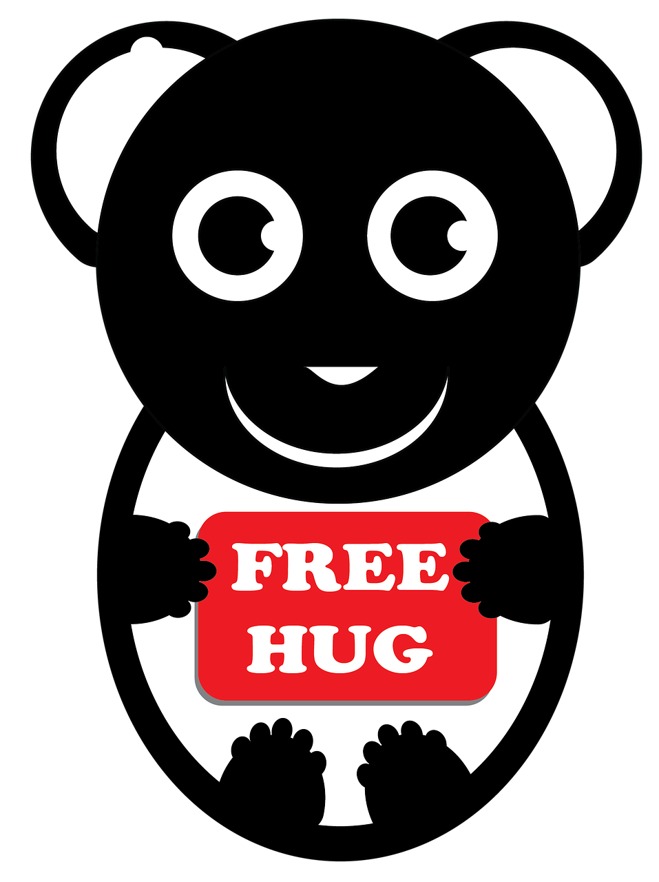 free hug panda baby panda free photo