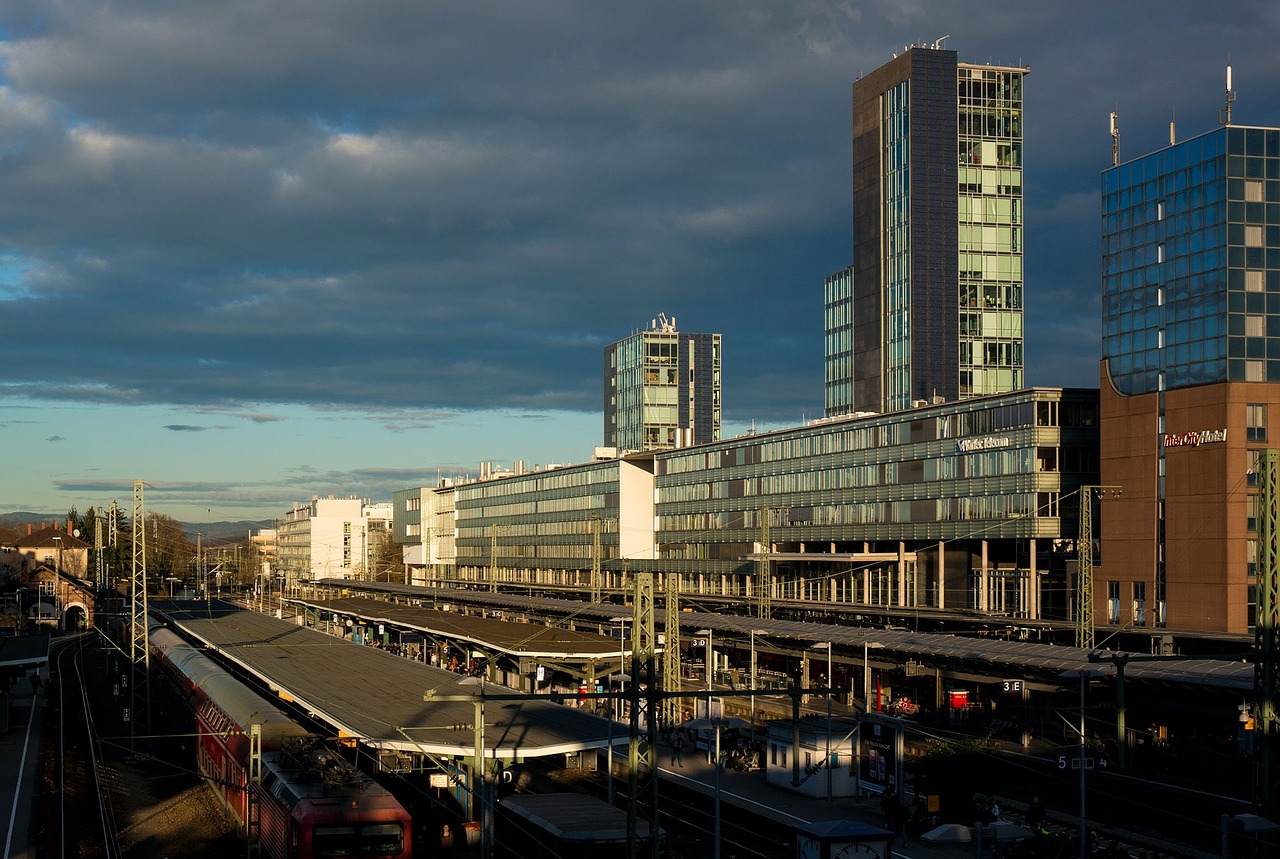 freiburg railway station black forest free photo