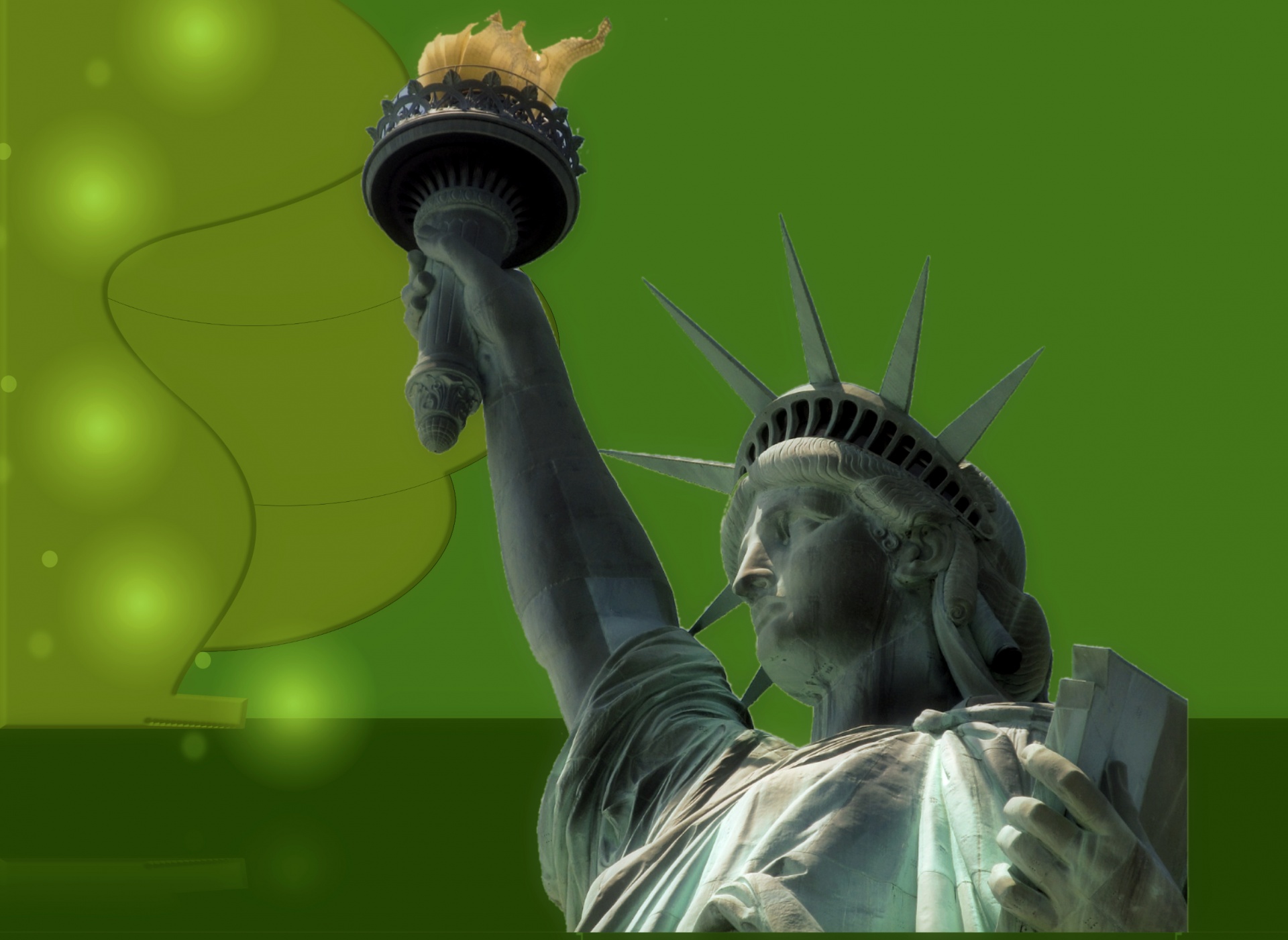 background new york statue liberty free photo